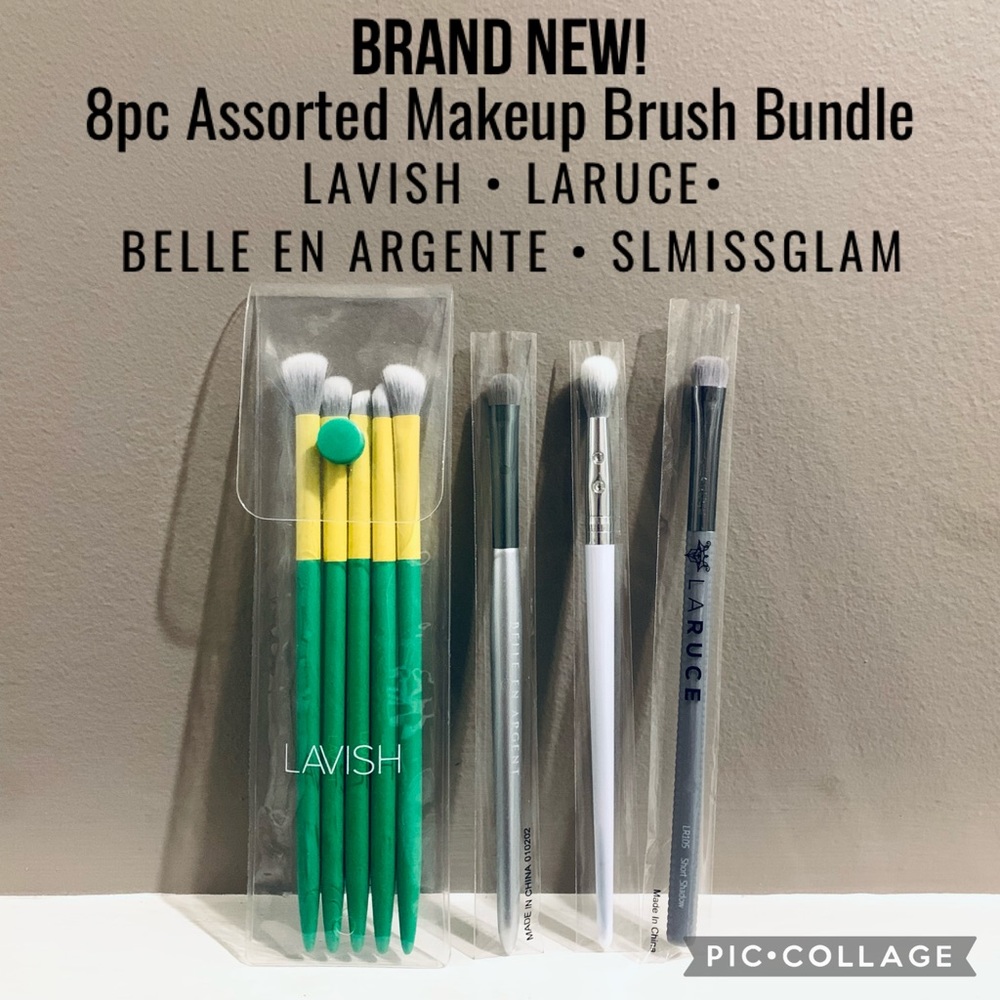 NWT x8 Assorted Brands Makeup Brush Set